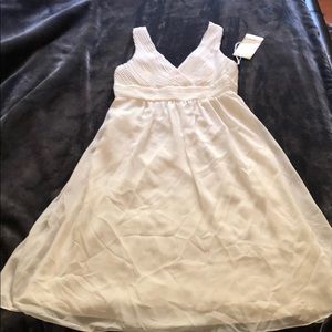 White cocktail dress